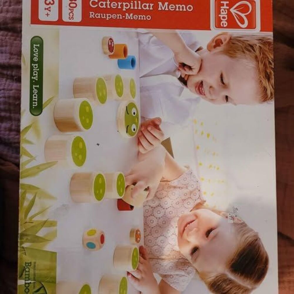 Hape Caterpillar Memo wooden game
